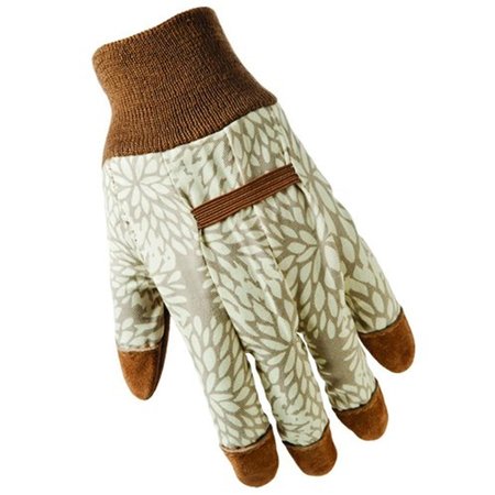 BIG TIME PRODUCTS Womens Green Thumb Leather Palm Garden Glove; Medium 241926